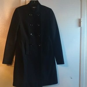Black Wool Dress Coat